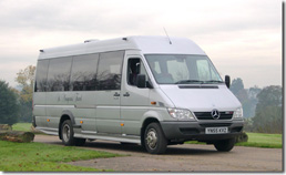 Stansetd Airport coach hire - Sprinter. Click for zoomed image.